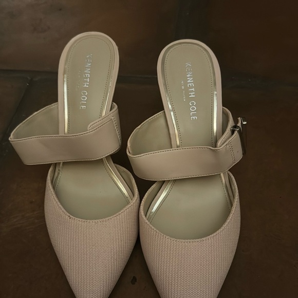 Kenneth Cole blush-pink slip on heels. Worn three times but no signs of wear. - Picture 1 of 7